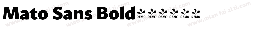 Mato Sans Bold字体转换